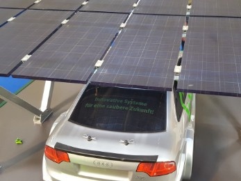 Modellbau Solarzellen gedruckt als Carport